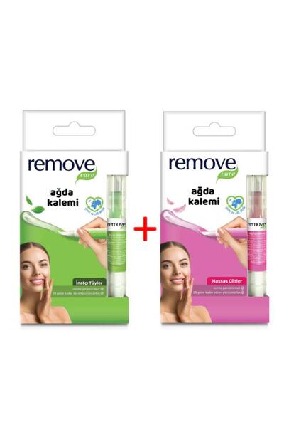remove Ağda Kalemi İnatçı Tüyler 4 ml + Ağda Kalemi Hassas Ciltler 4 ml