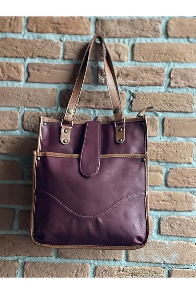 Vendetta Çanta Nubuck Bag with Pocket and Thin Belt Lock