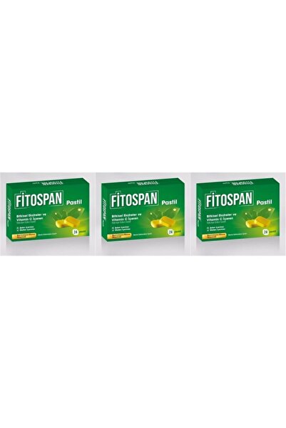 EDİS PHARMA Fitospan Bal Limon Nane Aromalı 24 Pastil 3 Adet