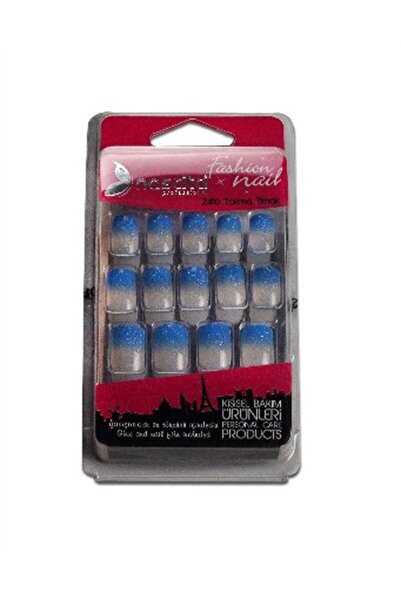 nascita 24'lü Gece Mavisi Ombre Takma Tırnak - 111
