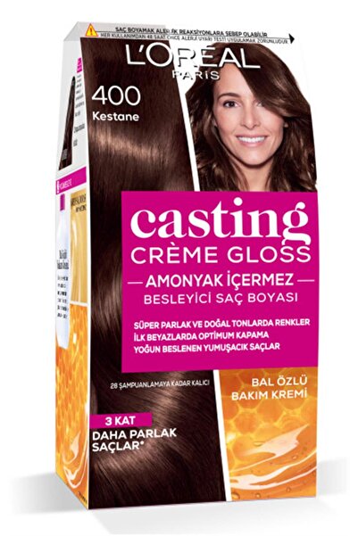 L'Oreal Paris L'oréal Paris Casting Crème Gloss Saç Boyası - 400 Kestane
