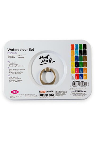 Mont Marte MM Premium Teneke Suluboya Seti 27'li
