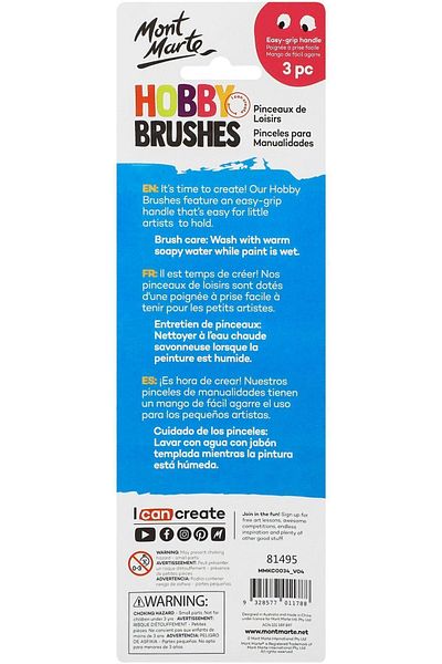 Mont Marte MM Hobby - Set of 3 with Brushes