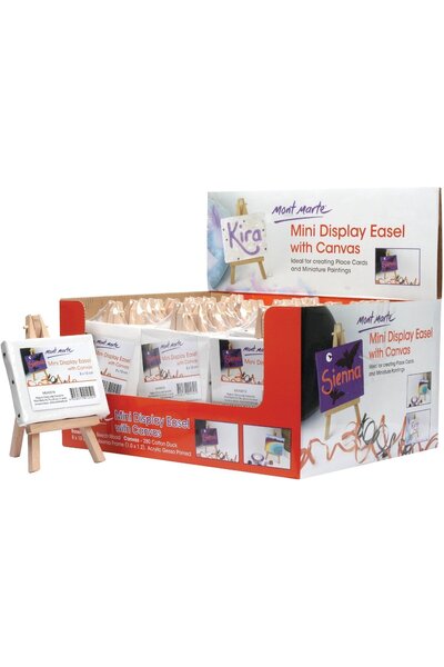 Mont Marte MM Mini Teşhir Şövale Kanvaslı 8x10cm Signature