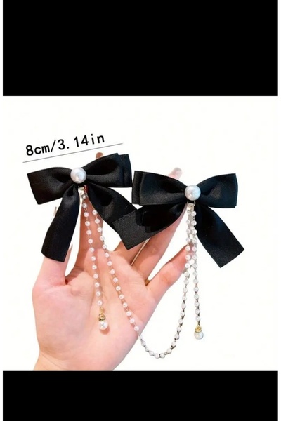 EMKSHOP Stylish Pearl Bow Buckle