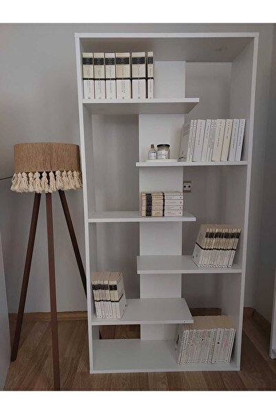 MOD10 Wood Master  BEYAZ Samba Kitaplık