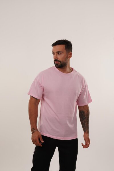 SCSARVİN Pembe Rahat Kalıp T-shirt Fiyat Performans Ürünü