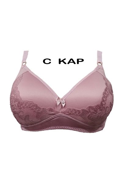 A&K ZÜMRA Pink Lace Recovery C Cap Bra - Wire Free Supportless