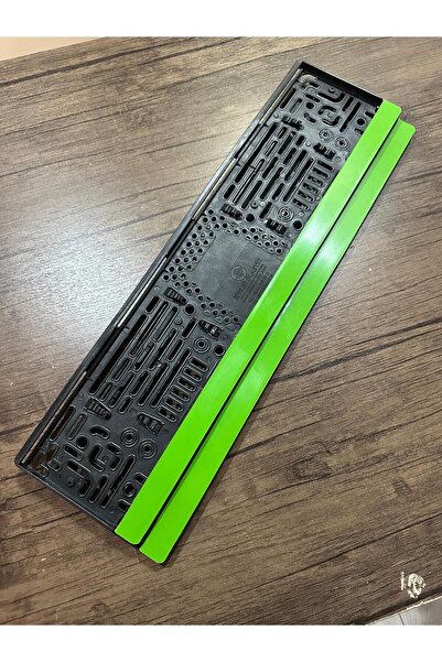EFELER PLASTİK YEŞİL RENK BOŞ PLAKALIK 1ÇİFT (2ADET)