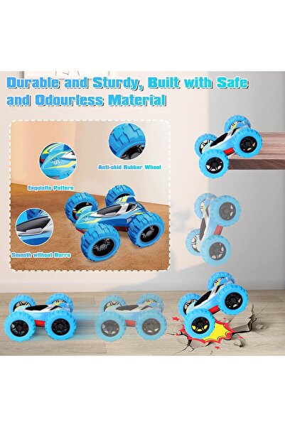 Brother Toys 1 Adet Akrobat Takla Atan Çılgın Oyuncak Araba Çek Bırak 12 Cm.