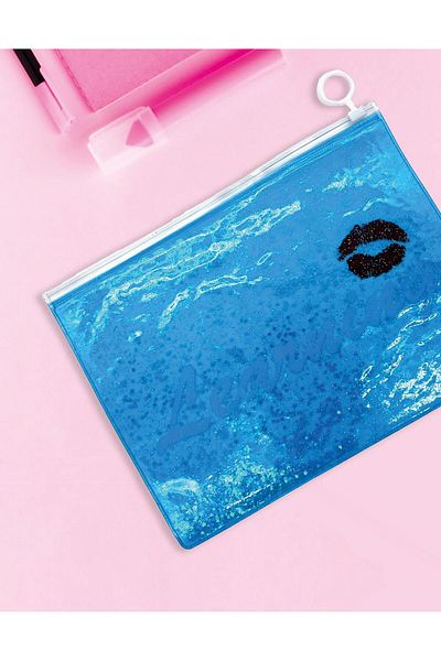 Kağıt Gemi Dükkan Blue Glitter File
