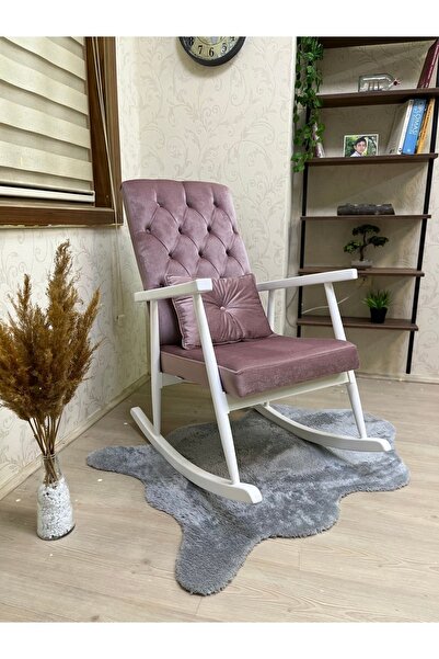 Asedia Trend Lake Pembe Kapitoneli Sallanan Sandalye Dinlenme Emzirme Baba Tv...