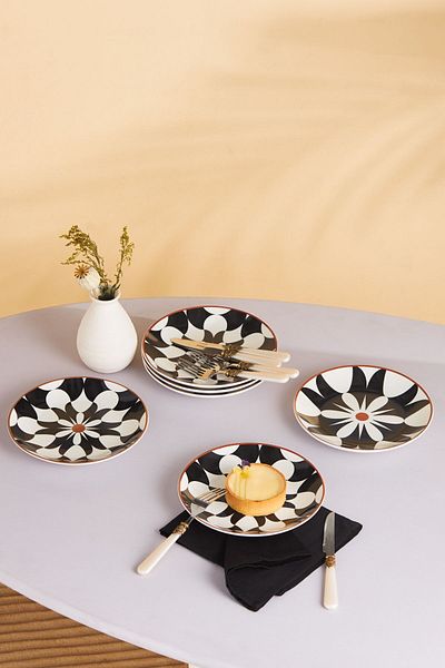 Karaca Silvia 6 Piece Porcelain Cake Set 19 Cm