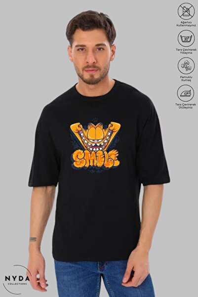 Nyda Collections Tricou cu mânecă scurtă, unisex, cu mânecă scurtă, cu imprim...