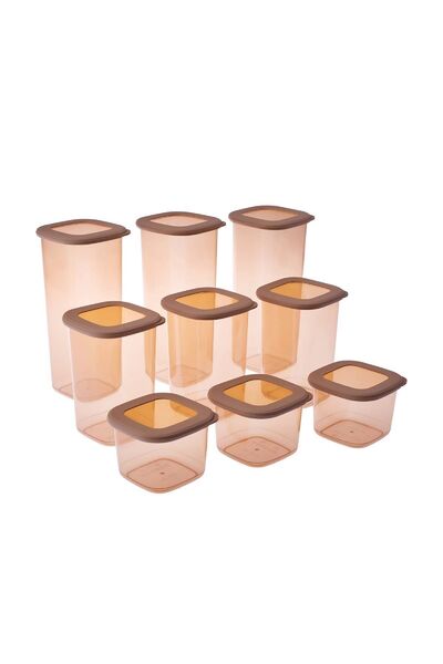 Karaca Rise 9-Pece Storage Container Αφρός μελιού