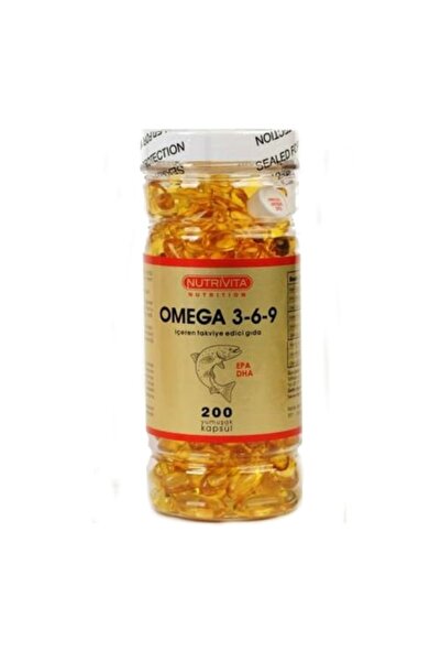Nutrivita Nutrition Omega 3-6-9 Fish Oil - 200 Capsules