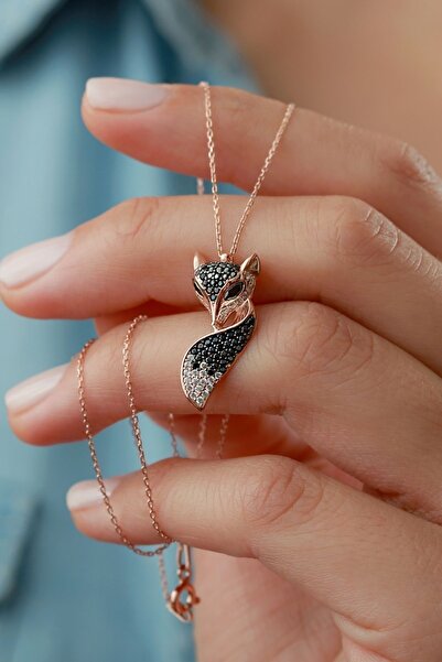 Silvano Jewelry 925 Ayar Gümüş Tilki Kolye