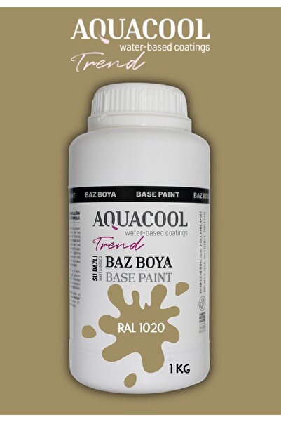 Aquacool Trend Akrilik Hobi Boya 1 Kg Su Bazlı Hibrit Dönüşüm Boyası Ral 1020...