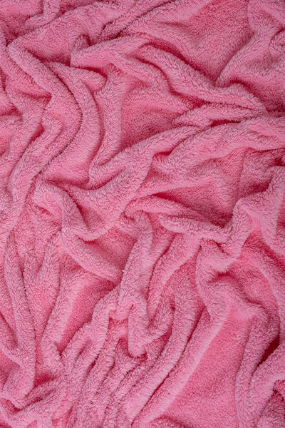 Gleamy Candy Pink Welsoft Washable Plush Fabric - Double Sided, 100x180