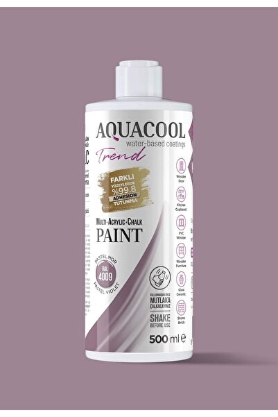Aquacool Trend Akrilik Hobi Boya 500 ml Su Bazlı Hibrit Dönüşüm Boyası Ral 40...