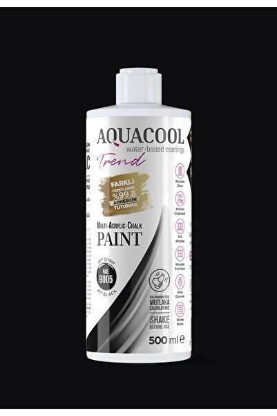 Aquacool Trend Akrilik Hobi Boya 500 ml Su Bazlı Hibrit Dönüşüm Boyası Ral 90...
