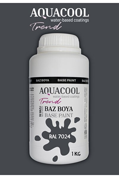 Aquacool Trend Akrilik Hobi Boya 1 Kg Su Bazlı Hibrit Dönüşüm Boyası Ral 7024...