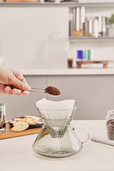 Karaca Winx Borosilikat Cam Dripper/Filtre Kahve Demleme Ekipmanı Grey 650 ml