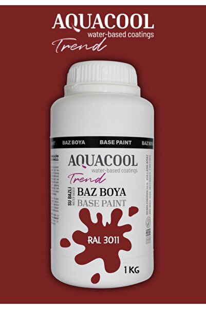 Aquacool Trend Akrilik Hobi Boya 1 Kg Su Bazlı Hibrit Dönüşüm Boyası Ral 3011...
