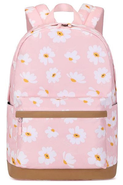 Go Veform Set de 2 ghiozdane roz pentru fete - compartiment pentru laptop, cutie de prânz termos