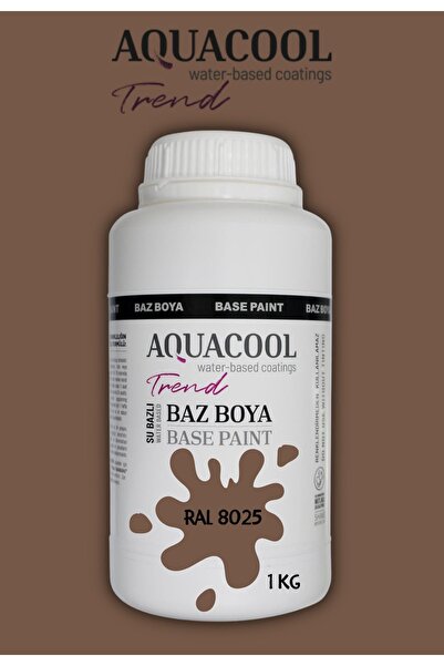 Aquacool Trend Akrilik Hobi Boya 1 Kg Su Bazlı Hibrit Dönüşüm Boyası Ral 8025...