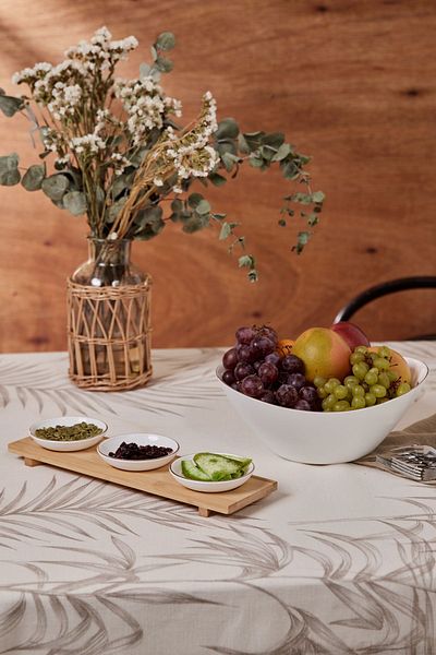 Karaca Bamboo Serving 3-Piece Snack Bowl and 26 cm Bowl