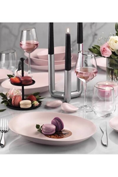 Kütahya Porselen 6’lı Rosa Servis Sunum Tabağı
