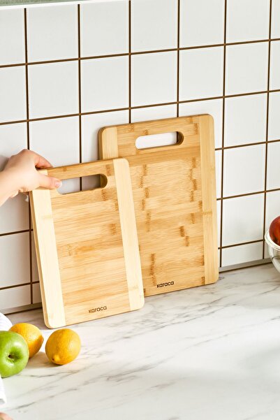 Karaca Lowell Bamboo 2-Piece Pro Cutting Board 28/33 cm