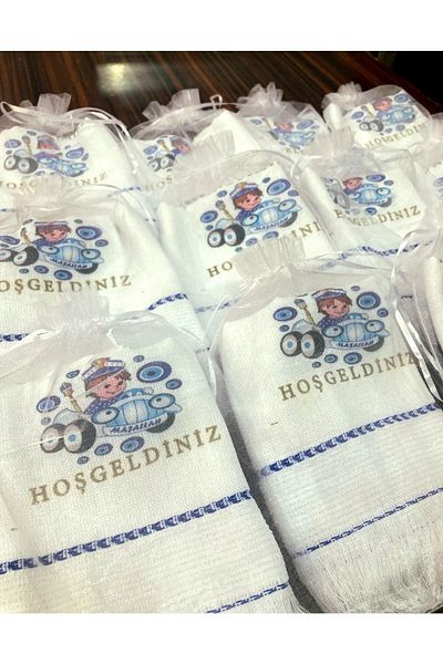 yörük tuhafiye Circumcision Towel with Pouch Car Towel Convoy Towel 12 Pack, Circumcision 2
