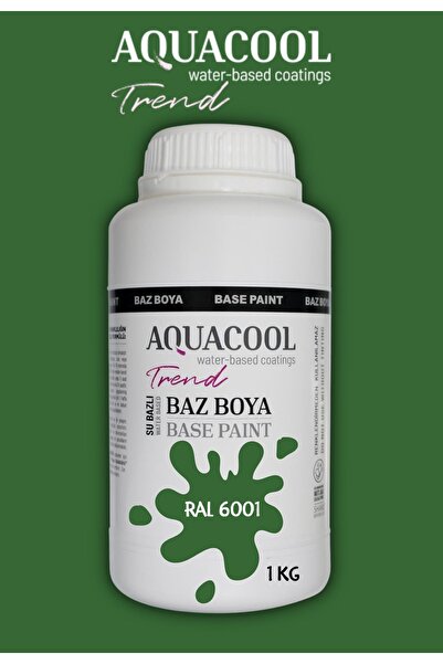 Aquacool Trend Akrilik Hobi Boya 1 Kg Su Bazlı Hibrit Dönüşüm Boyası Ral 6001...