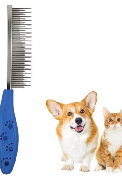 Hane Dostu Cat and Dog Brush with Metal Teeth Hair Lightening Massage Effect