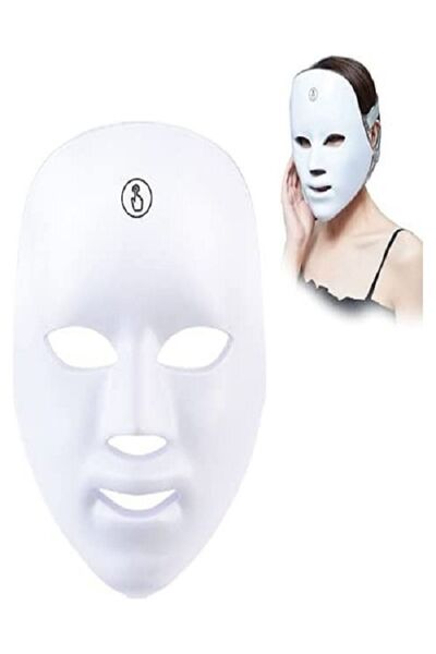 FOSILAVM Kablosuz Led Yüz Maskesi Kırmızı Işık Foton Terapi Anti Kırışıklık A...