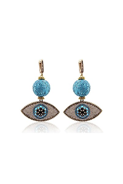 Bayemeyc Luna Markazit Taşlı Göz Küpe