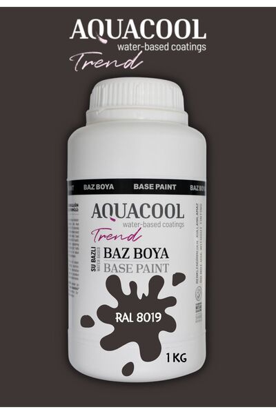 Aquacool Trend Akrilik Hobi Boya 1 Kg Su Bazlı Hibrit Dönüşüm Boyası Ral 8019...