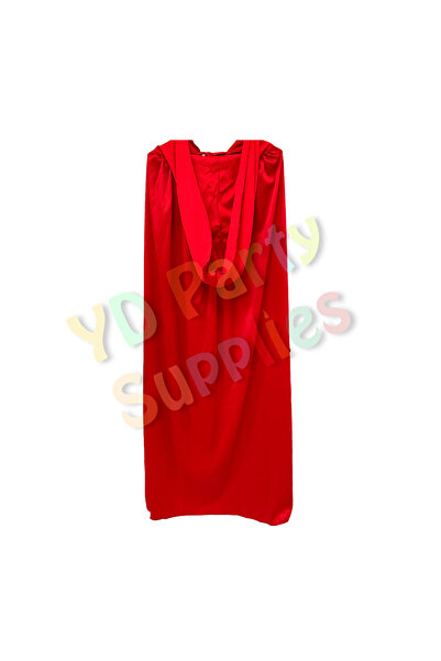 Yusuf Dirik YD Party Supplies Κόκκινο μανδύα Halloween με κουκούλα 90 cm