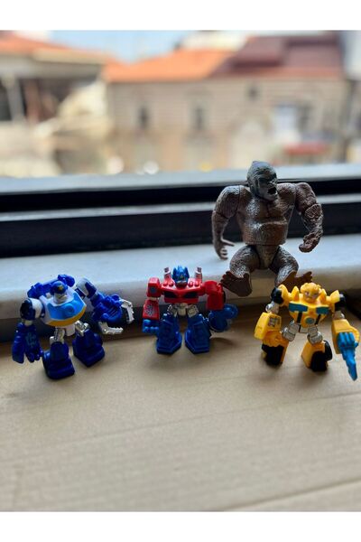 Retoys Optimus Prime Bumblebe Kink Kong Işıklı Et Figür Koleksiyonluk Film Fi...