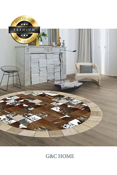 G&C HOME lazer kesim figürlü Dijital Baskı Yıkanabilir Kaymaz Taban Salon Hal...