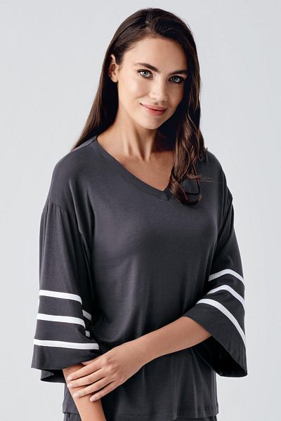 Artış Flexible Viscose Women's Pajama Set - Short Sleeve