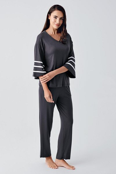 Artış Flexible Viscose Women's Pajama Set - Short Sleeve