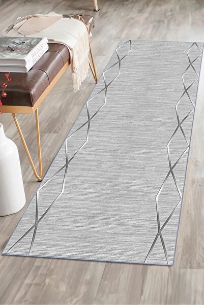 G&C HOME Dijital Kaymaz Yıkanabilir Modern İskandinav Mutfak Halısı Salon Hal...