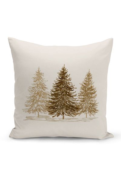 Bertille Home New Year Series Double Sided Digital Printed Throw Pillow Case (Christmas Christmas Cushion Cover)