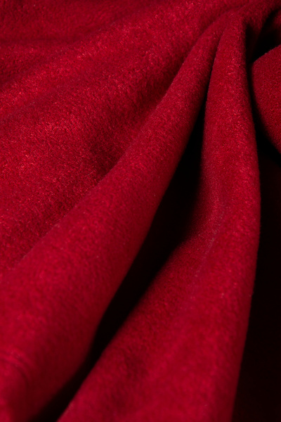 ADEGO Kırmızı Yarım Fermuarlı Regular Kalıp Dik Yaka Polar Sweatshirt