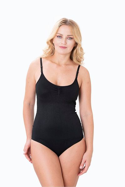 bonbonetti chocolate baby&kids Size 1 Slimming Firming and Lifting Bodysuit (with snap fasteners) Corset 2 Pieces Black Color