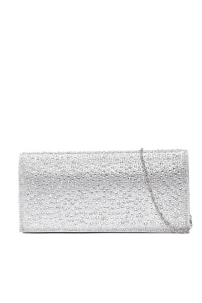 Sofia Baldi Silver Satin Women's Bag - Bıgnunu