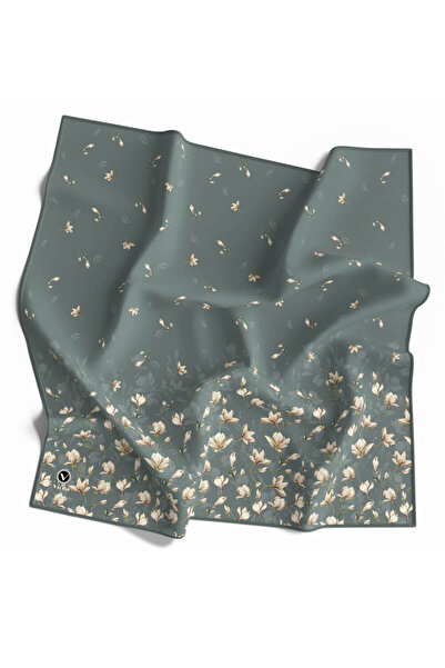 VİOLLA Eșarfă Twill pentru femei, verde mentă închis